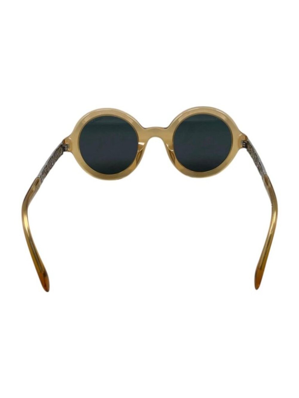 Chanel Sunglasses Clear Frame Logo Brown Silver Eyewear - Picture 4 of 8